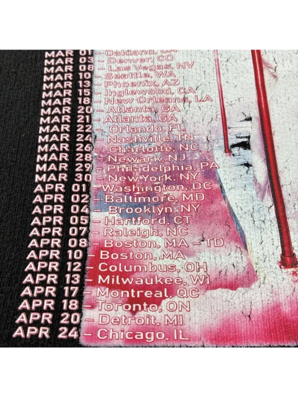 Official Nicki Minaj Pink Friday 2 World Tour Hoodie Mens L Black 2024 Concert